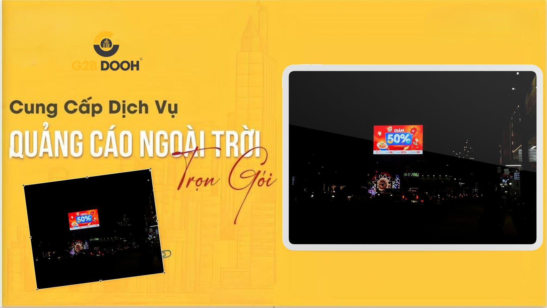 Chiến dịch ShopeeFood 7.7.2026 Đi Đâu Ăn Đó tại bảng LED Mũi Tàu Đồng Nai