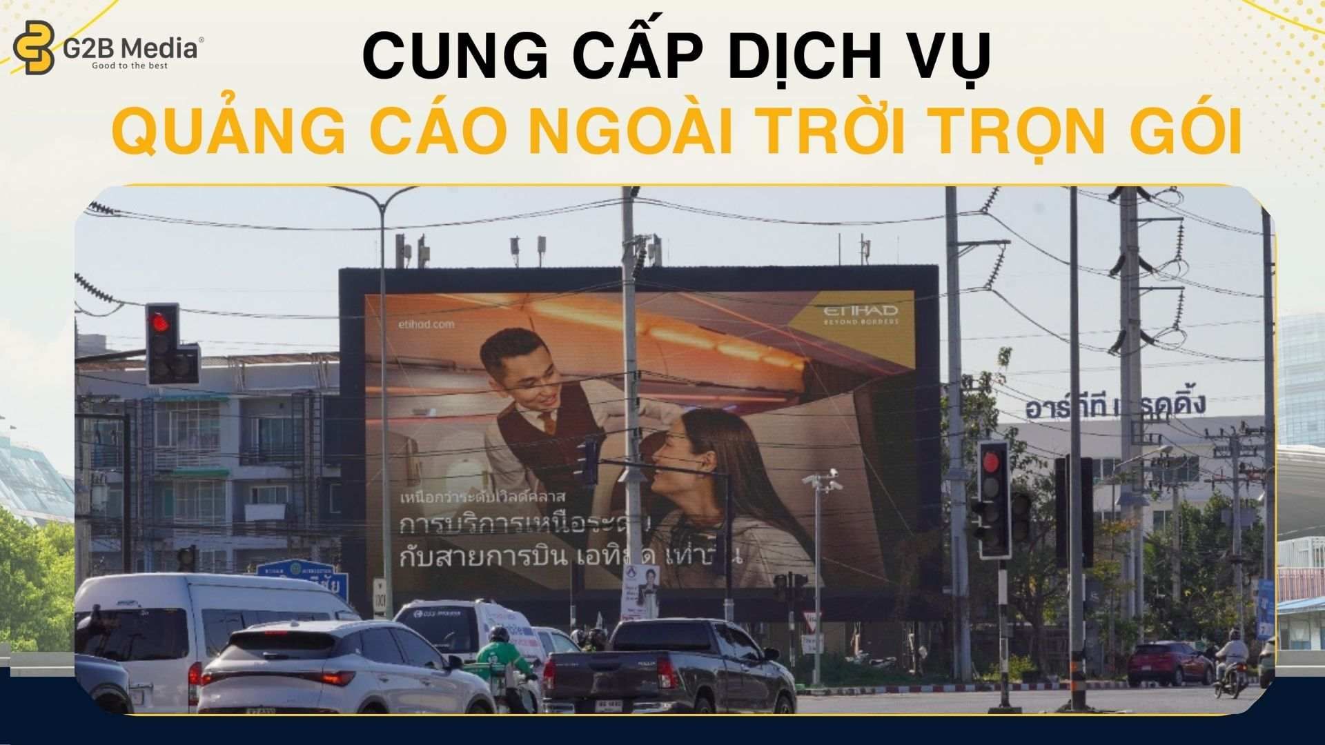 Quảng cáo LED Ruamchok Chiang Mai Etihad ban ngày