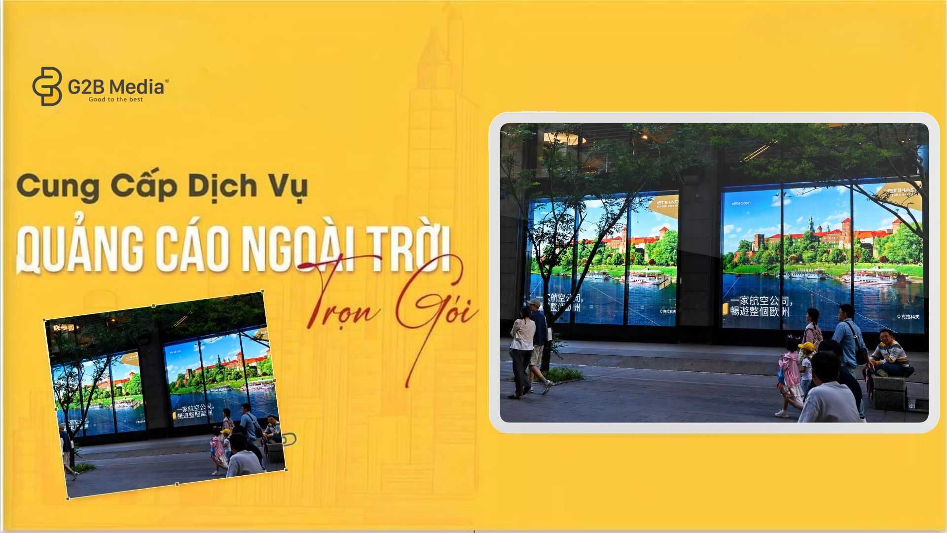 G2B Media thi công biển LED Xinyi A4 Taiwan