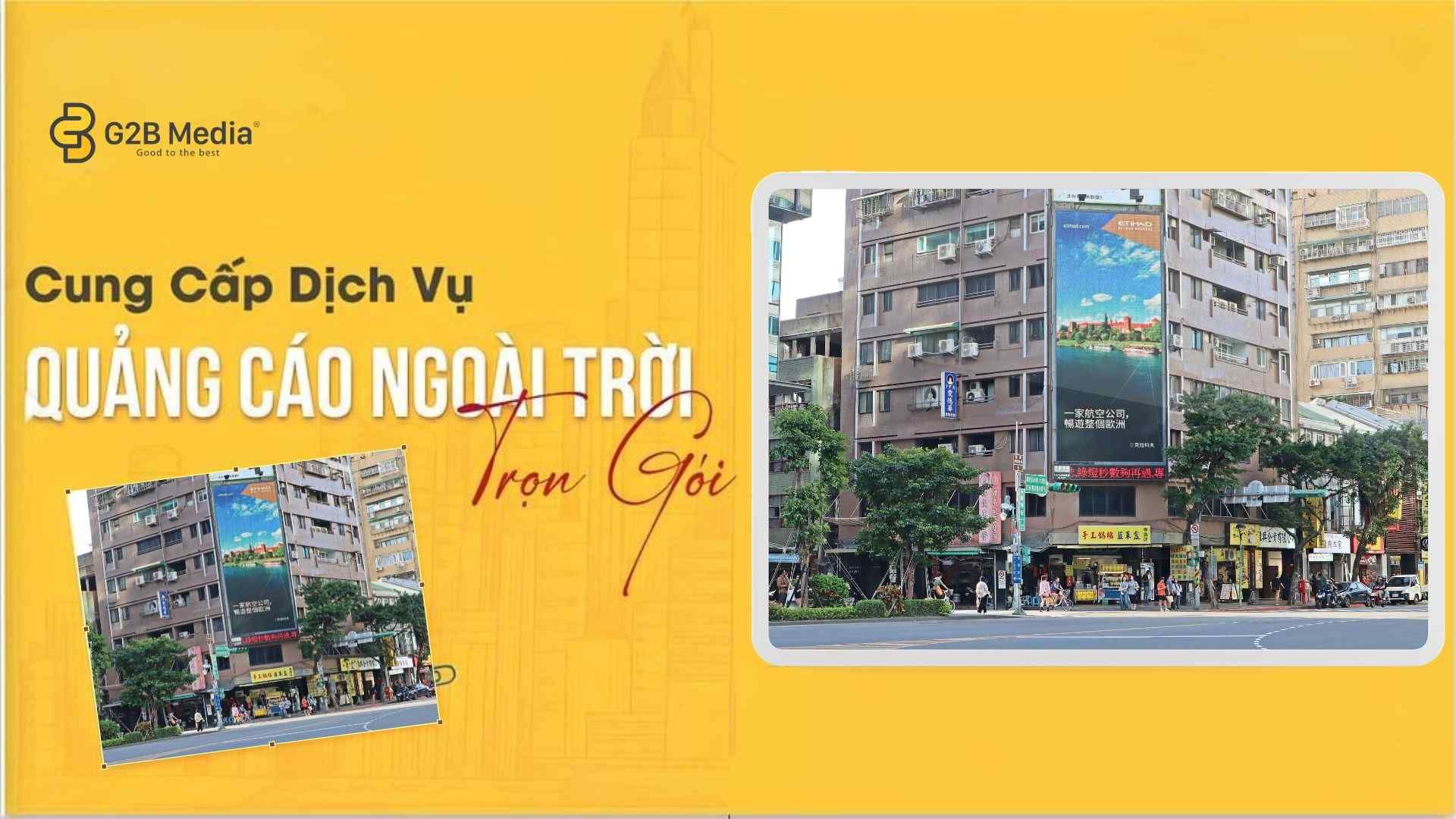 Quảng cáo màn hình LED Etihad tại Q Square Đài Loan bao quát tầm nhìn